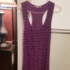Cute purple stretchy mini dress